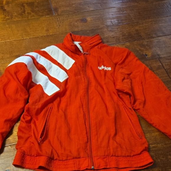 Vintage 80s Adidas Windbreaker Full Zip Tracksuit Jacket Mens M Casual Jumper - Picture 1 of 7